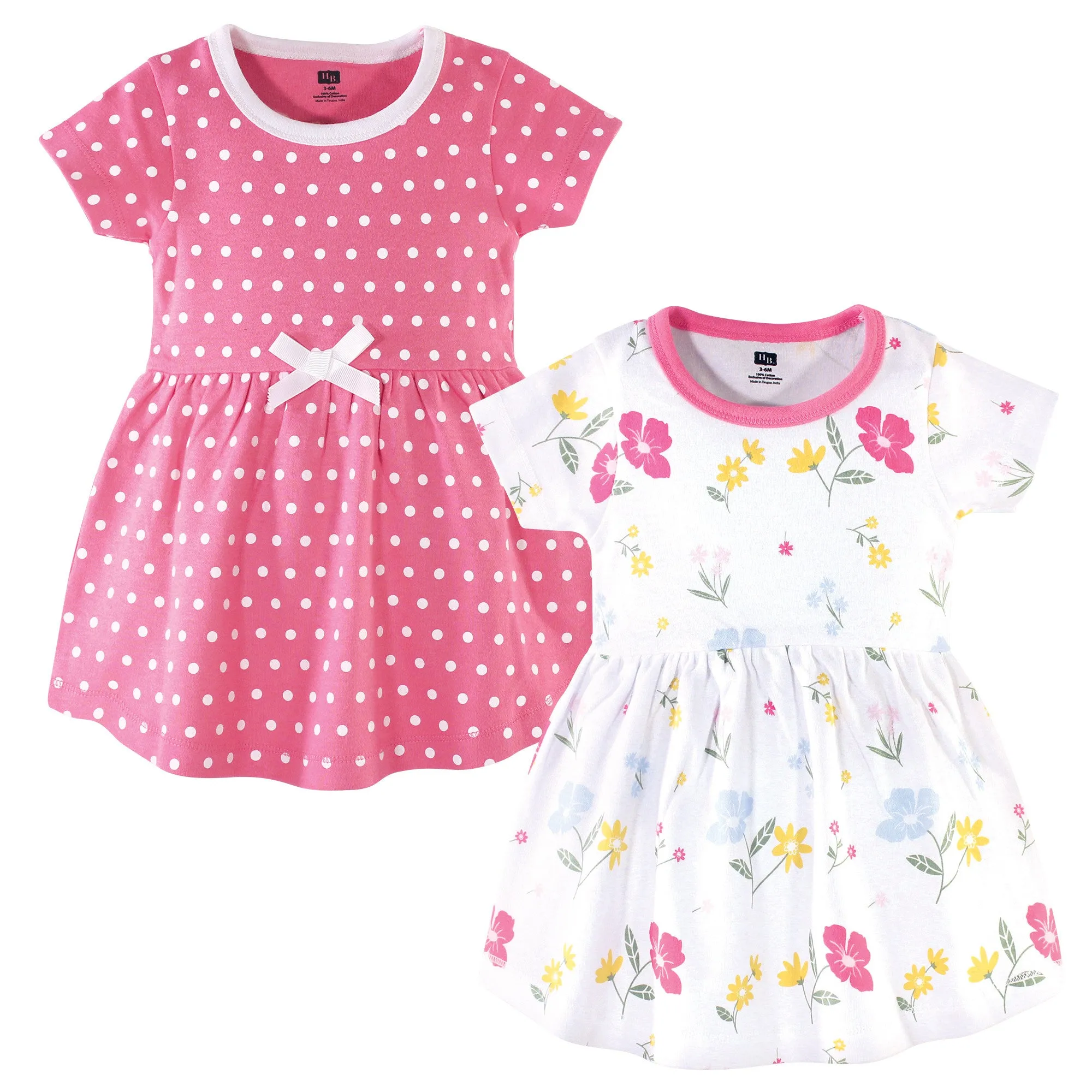 Hudson Baby Cotton Dresses, Spring Mix