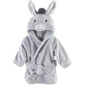 Hudson Baby Plush Animal Face Bathrobe, Donkey