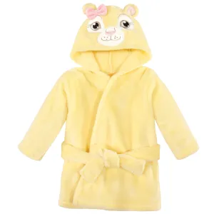 Hudson Baby Plush Animal Face Bathrobe, Lion Girl