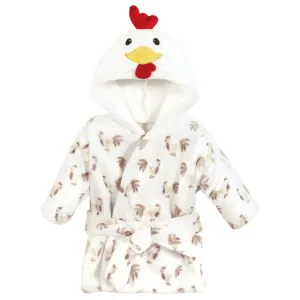 Hudson Baby Plush Animal Face Bathrobe, Rooster