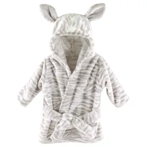 Hudson Baby Plush Animal Face Bathrobe, Zebra