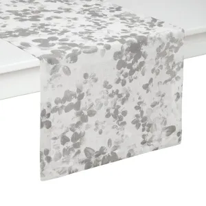 Hudson Gray & White Table Runner by Mode Living