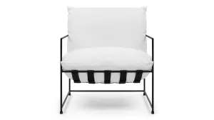 Hudson - Hudson Lounge Chair, Snow White Linen