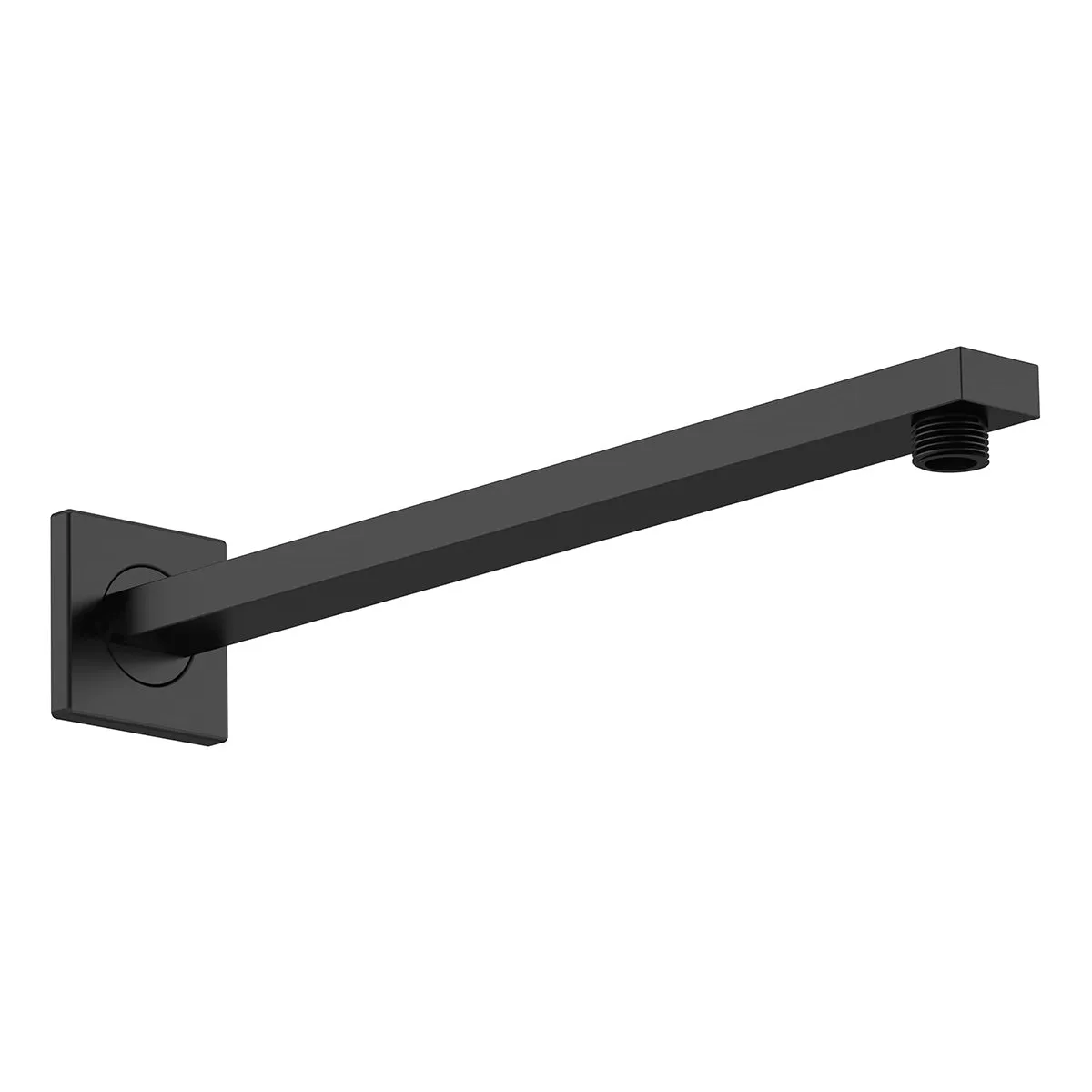 Hudson Reed Ceiling Small Rectangular Fixed Shower Arm - Matte Black