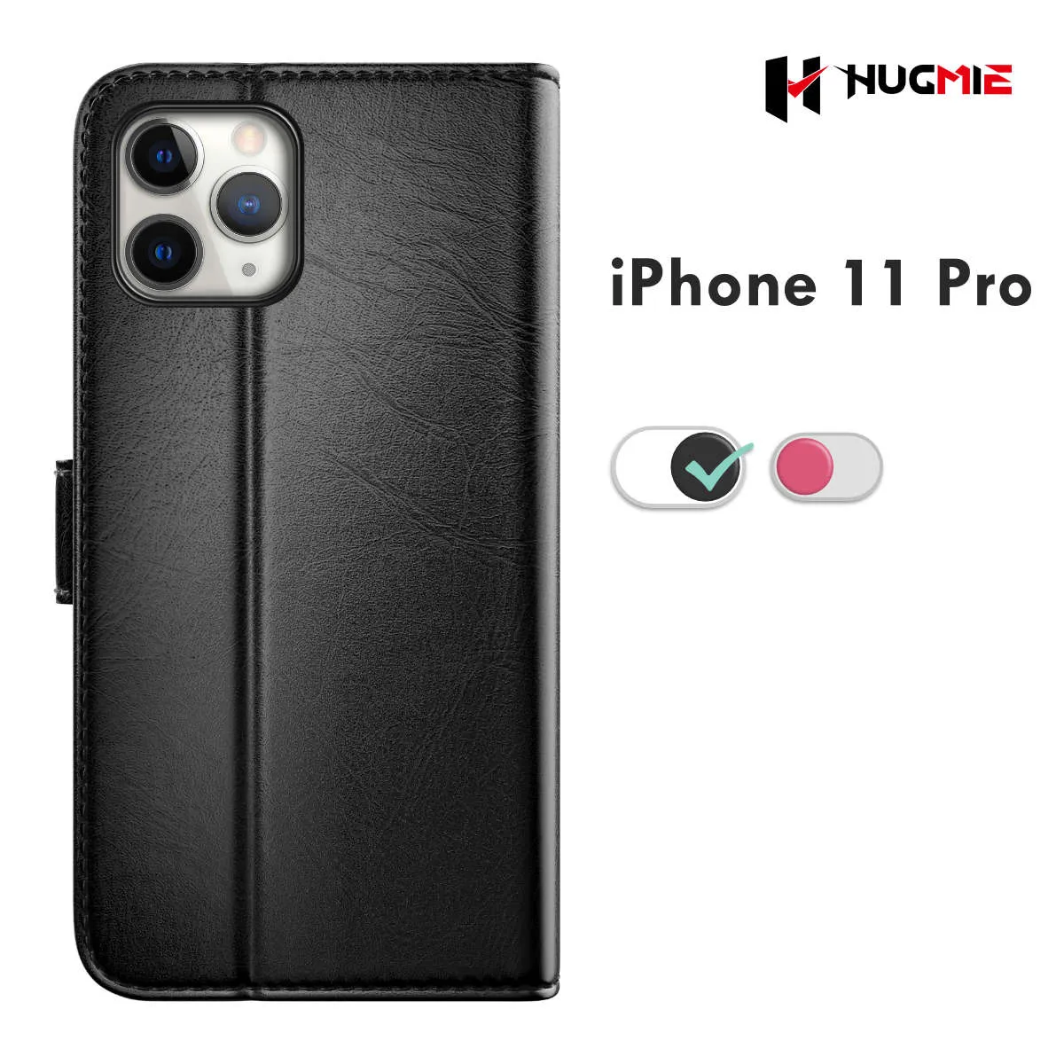 Hugmie® Classic Series iPhone 11 Pro Leather Folio Case