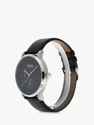 Hugo Boss Oxygen Leather Strap Watch