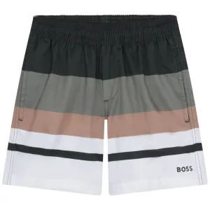 Hugo Boss Striped Swim Shorts