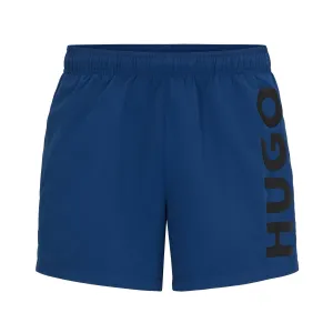 Hugo Swim Shorts With Logo Print, blue