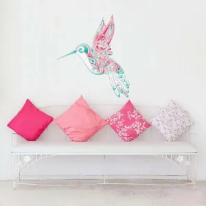 Hummingbird Swirl Wall Sticker