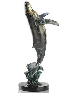 Humpback Pirouette Tabletop Sculpture