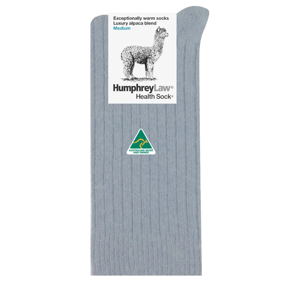 Humphrey Law Alpaca Wool Sock - Silver Grey