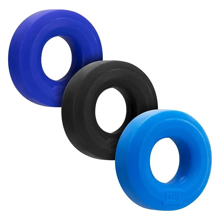 Hunkyjunk Huj3 C-Ring Cobalt Multi 3-Pack