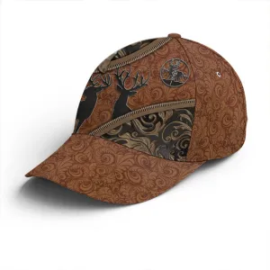 Hunting Deer Leather Style Baseball Cap Coolspod