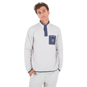 Hurley Middleton Quilted 1/4 Zip Snap Fleece - Bone