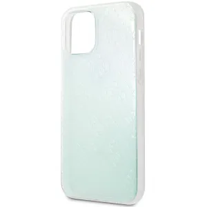 Husa pentru Apple iPhone 12 mini, Guess, 3D Raised Iridescent, Transparenta GUHCP12S3D4GIRBL