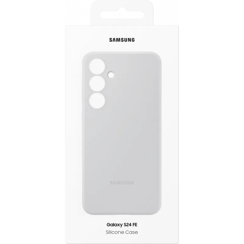 Husa pentru Samsung Galaxy S24 FE S721, Silicone Case, Gri EF-PS721CJEGWW