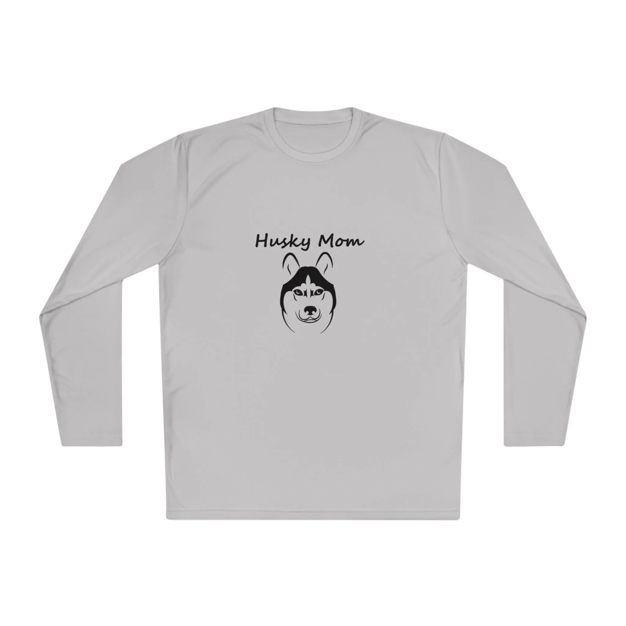 Husky Dog Mom Longsleeve T-shirt - Bella Canvas 3001U | Gifts for Her, Dog Lover Gift, Unique Pet Owner Shirt