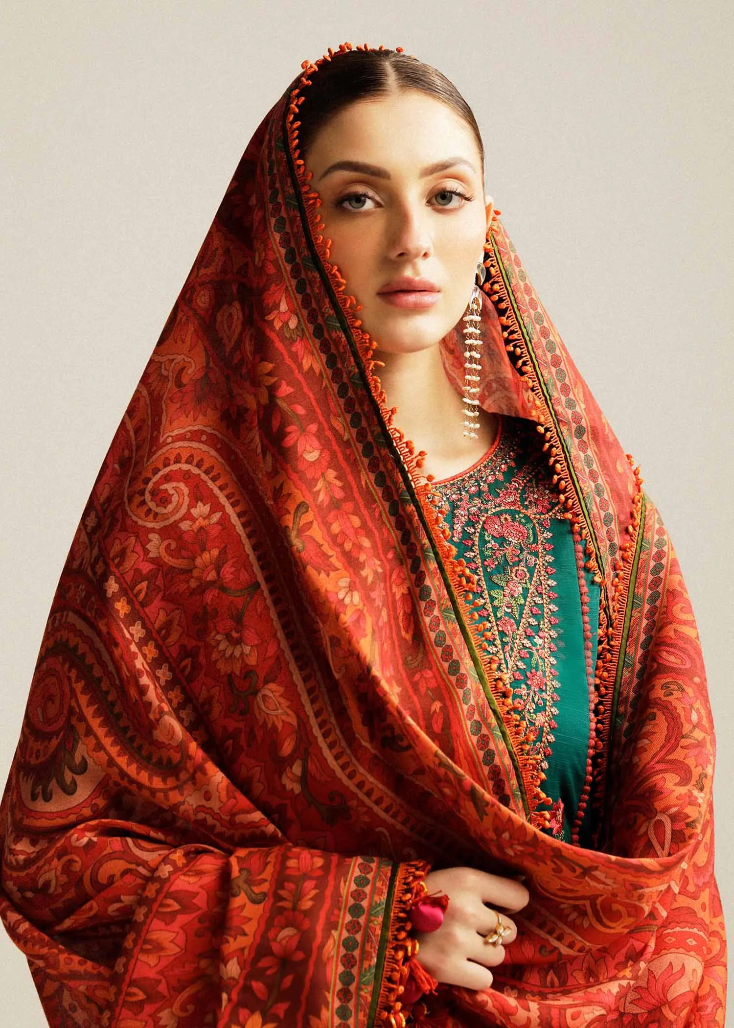 Hussain Rehar Winter Collection with Shawl –  Marjaan