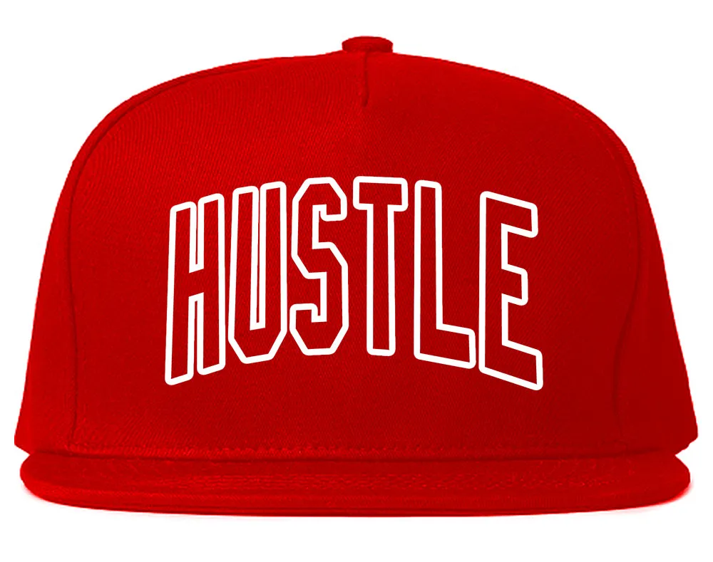 Hustle Outline Mens Snapback Hat