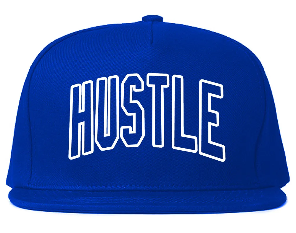 Hustle Outline Mens Snapback Hat