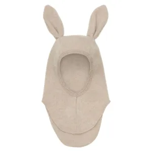 Huttelihut Camel Melange Balaclava Ears Wool Fleece