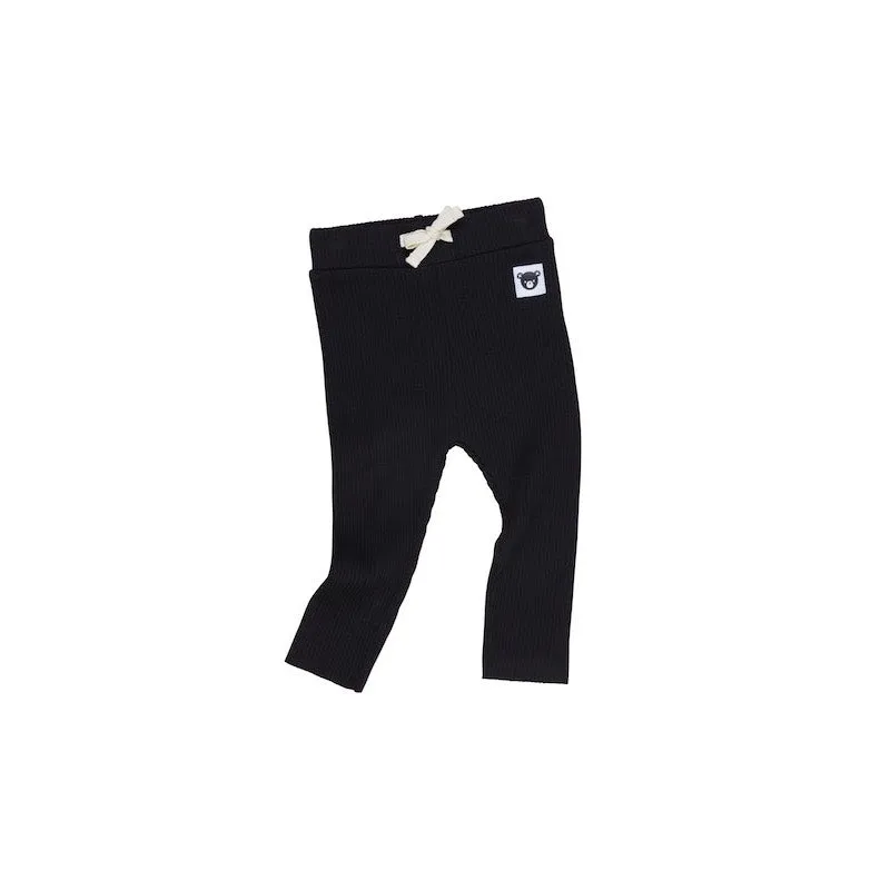 Huxbaby Black Rib Legging