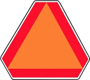 Hy-Ko TA-1 Highway Sign, Rectangular, Orange Legend, Red Background, Aluminum, 16 in W x 14 in H Dimensions :EA: QUANTITY: 1