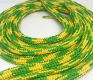 Hybrid Shoelaces - Lime Green and Yellow