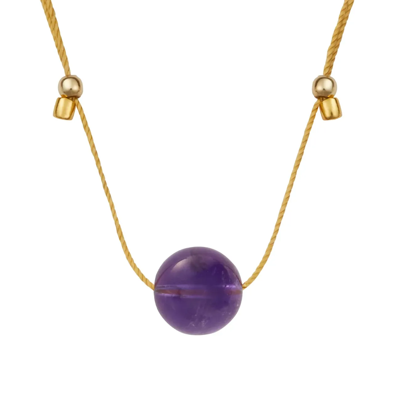 Hyevibe Gemstone Slider Necklace - Gold - 8 Styles by &Livy