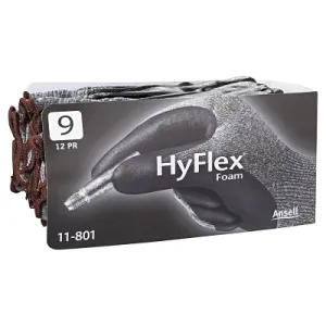 HyFlex 103384 HYFLEX 11-801 GRY/BLK MULTIPURP ASSEMB GLV SZ9