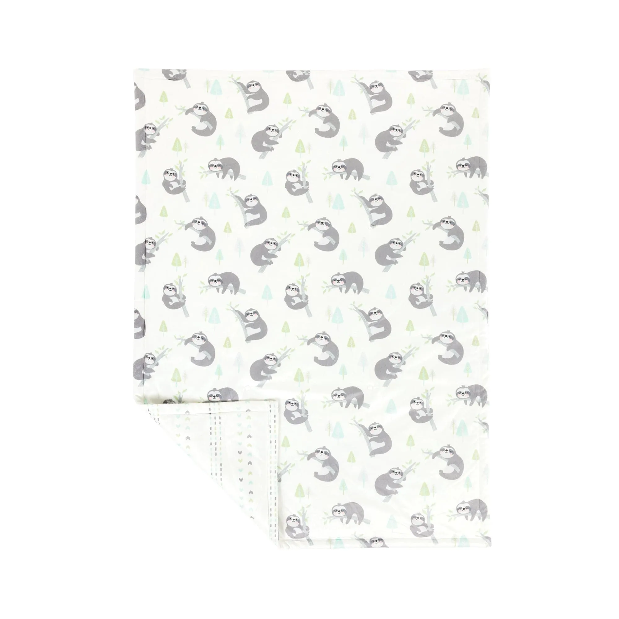 Hygge Sloth Reversible Soft & Plush Oversized Baby Blanket