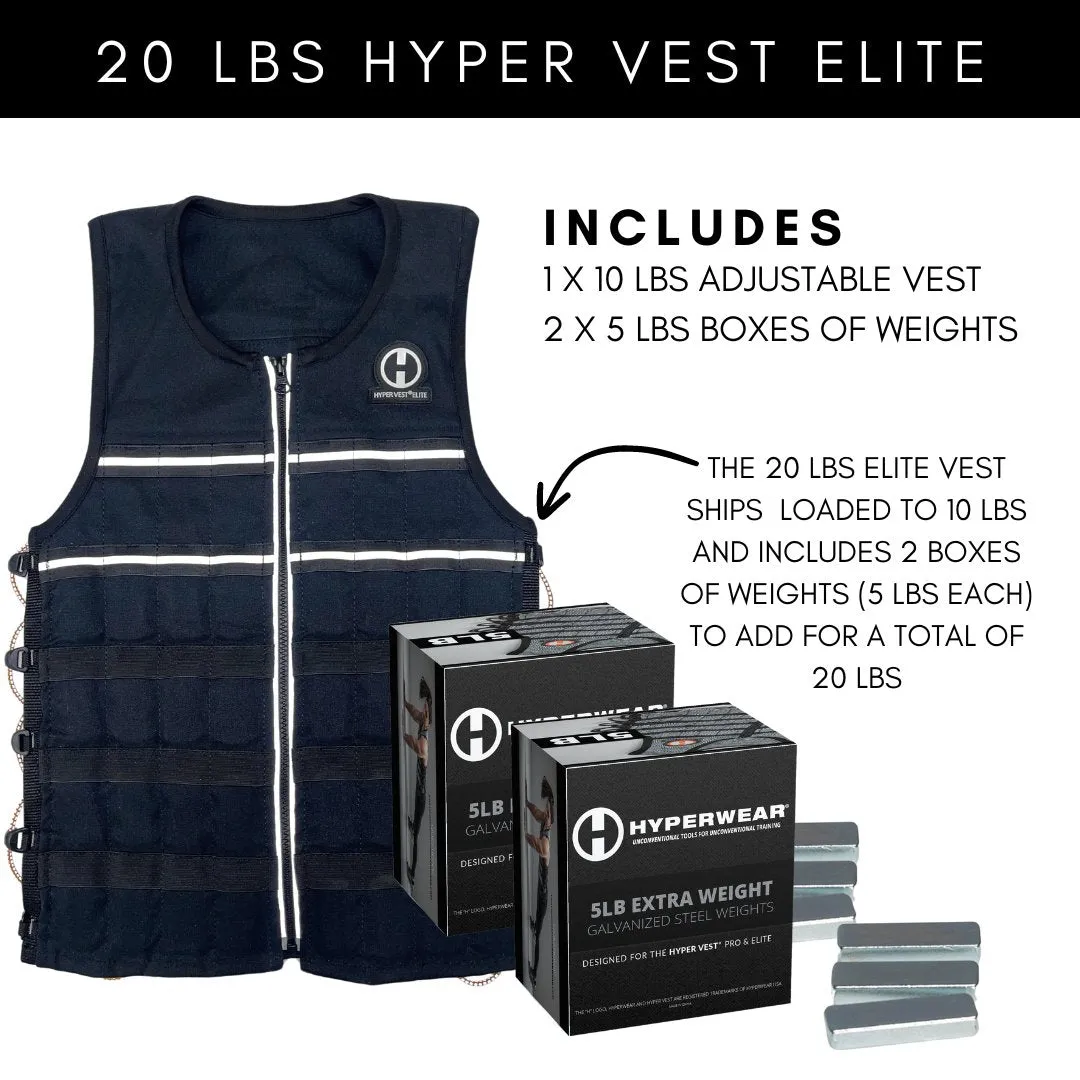 Hyper Vest ELITE Weighted Vest | Thin, Comfortable, & High-Performance