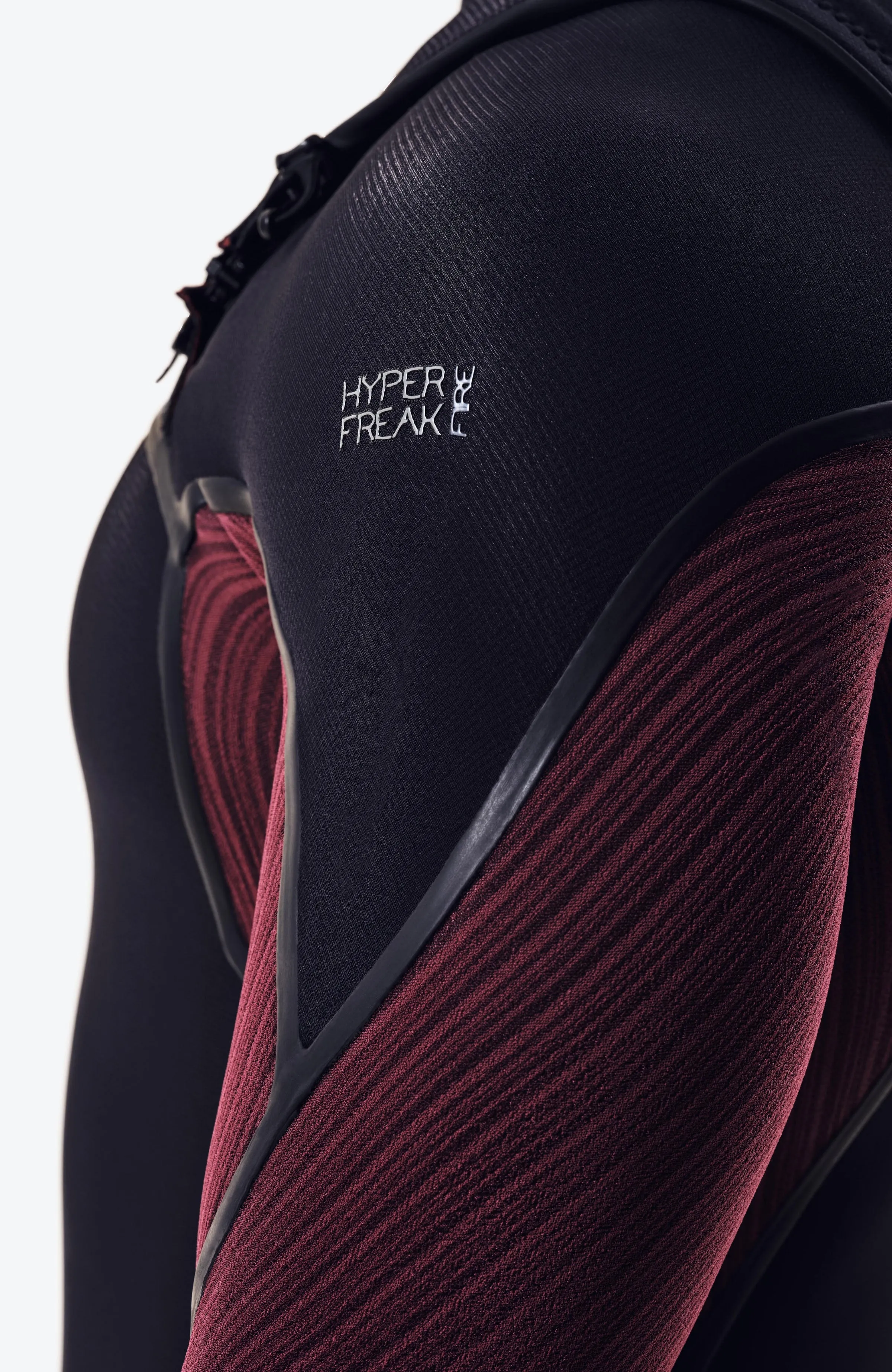 Hyperfreak Fire 4/3 mm Chest Zip Full Wetsuit | BLACK/DARK RED