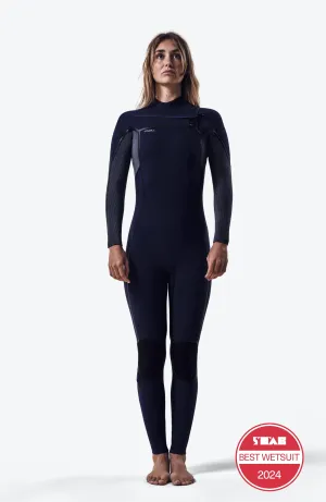 Hyperfreak Fire 4/3 mm Chest Zip Full Wetsuit | NAVY/SHADE