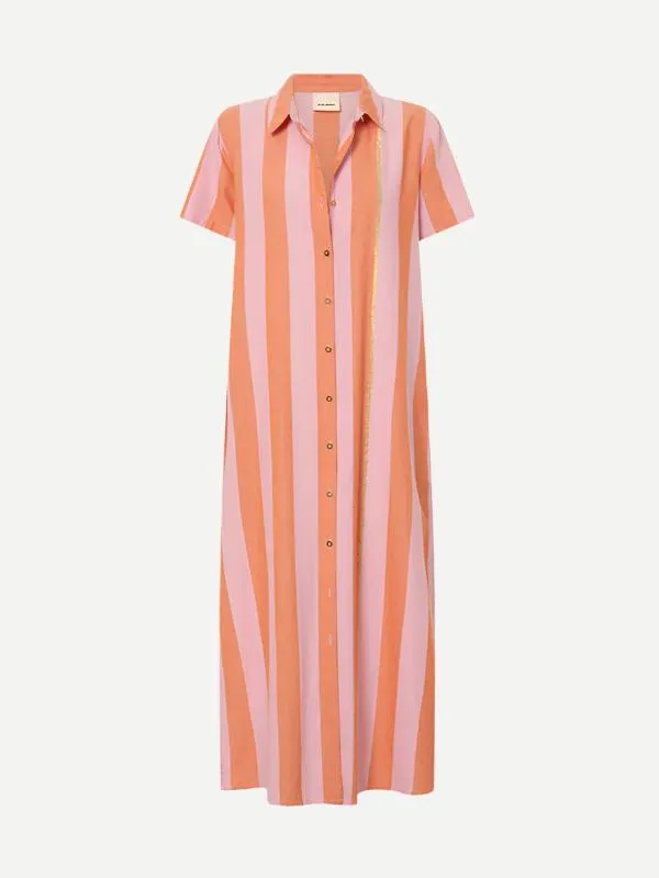 Hypnos Shirt Dress in Xora Stripe