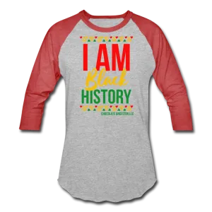 I Am Black History Unisex Baseball T-Shirt