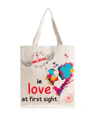 I Believe in Love Daily Thaila -  Canvas Reusable Bags