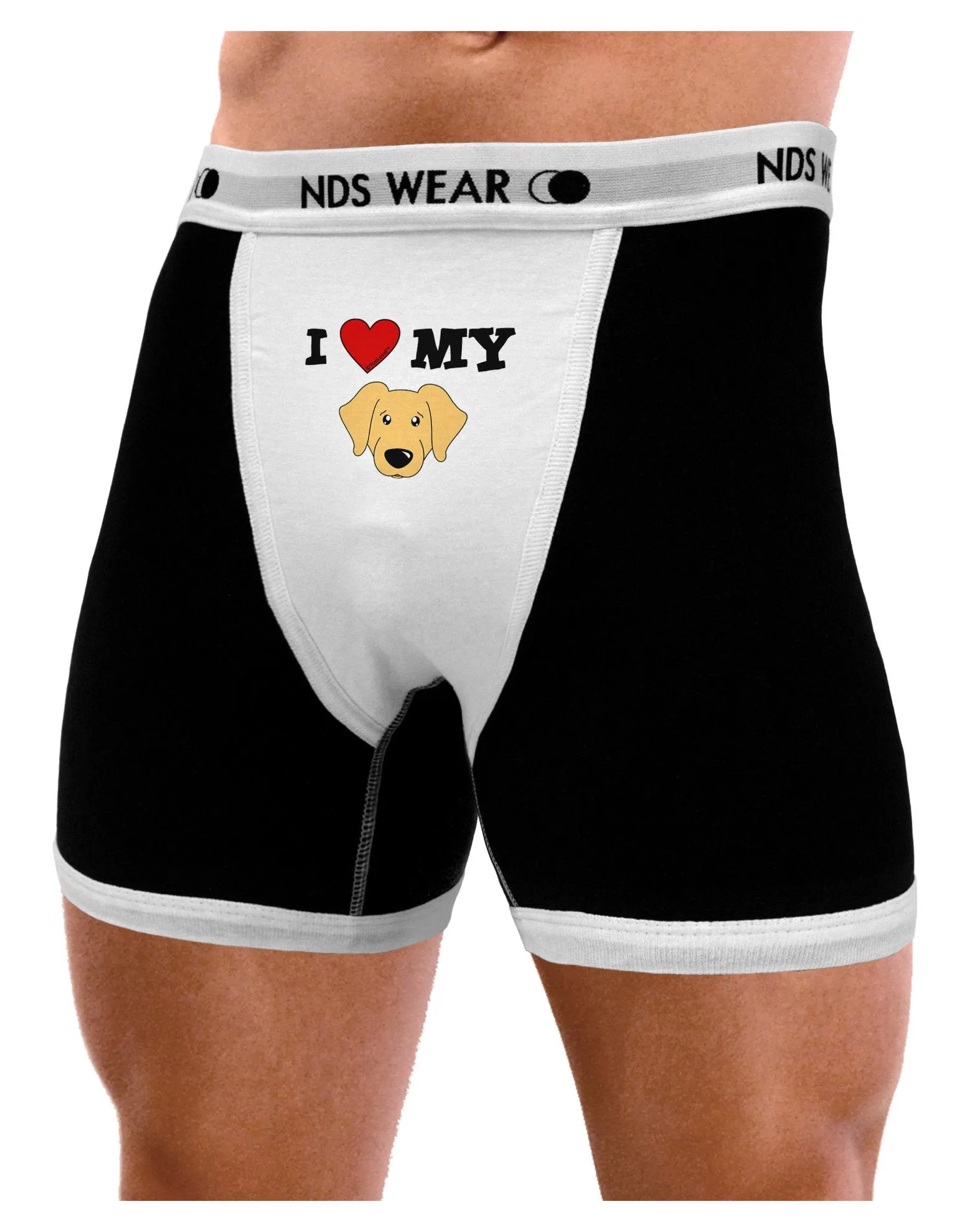 I Heart My - Cute Golden Retriever Dog Mens Boxer Brief Underwear by TooLoud