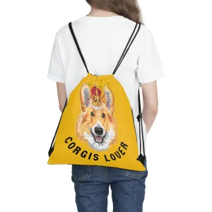 I love my Corgis Dog POD Outdoor Drawstring Bag