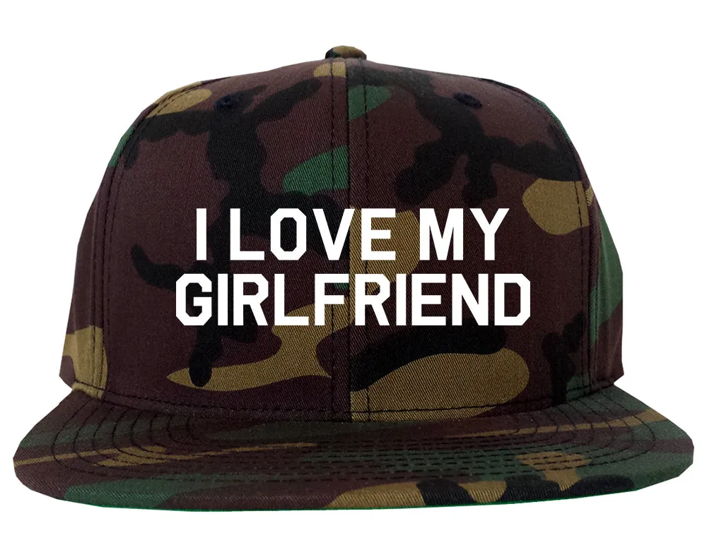 I Love My Girlfriend Gift Mens Snapback Hat