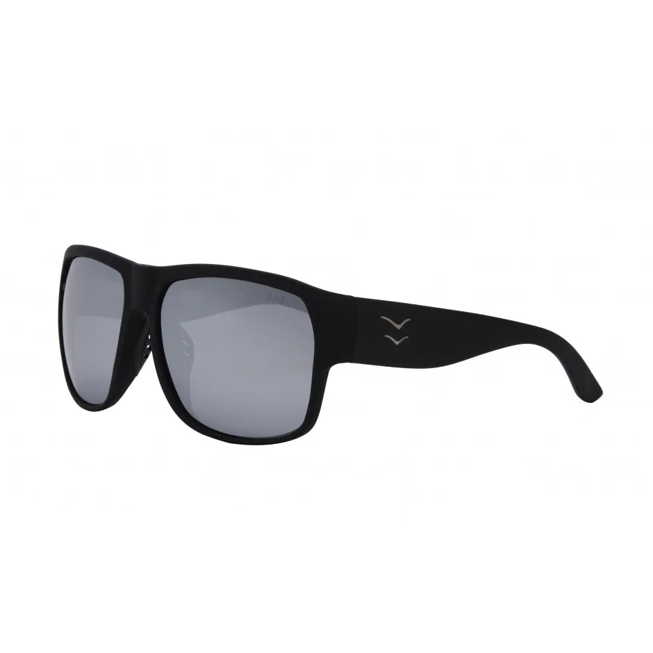 I SEA Nick I Waterman Sunglasses - Black Rubber / Silver Polarized