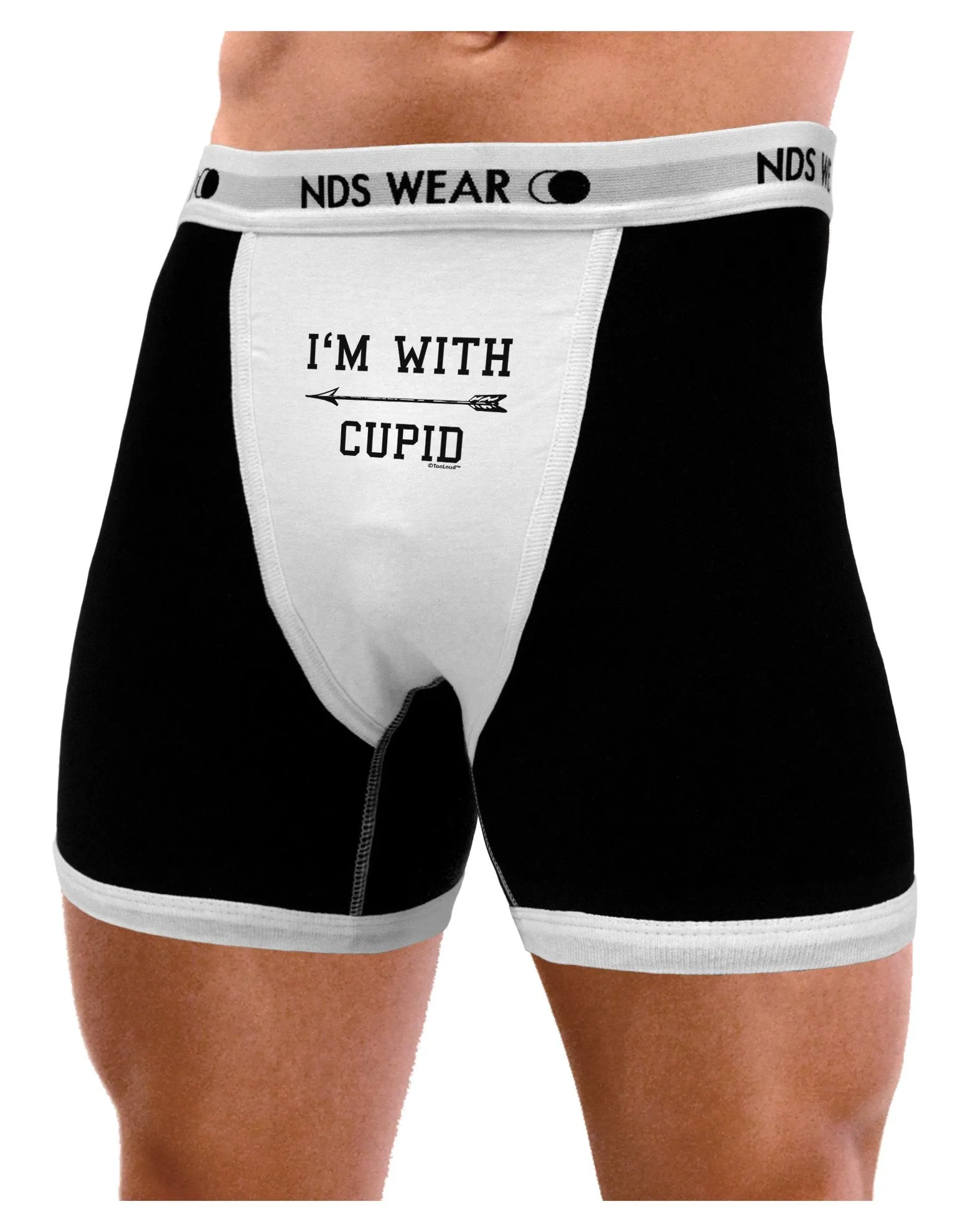 I&#8216;m With Cupid - Left Arrow Mens Boxer Brief Underwear by TooLoud