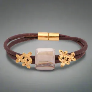 Iberis Cork Bracelet Gold