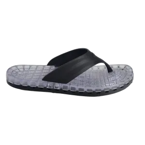 Ibiza - Clear Thong Sandal - Black