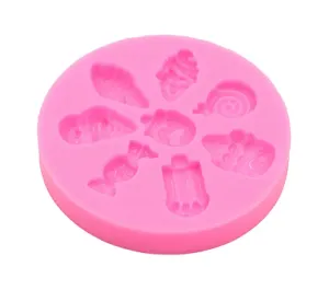 Ice Cream Mini Embed Silicone Mold - 8 Cavity