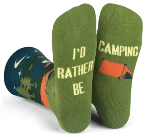 I'd Rather Be Camping Crew Sock