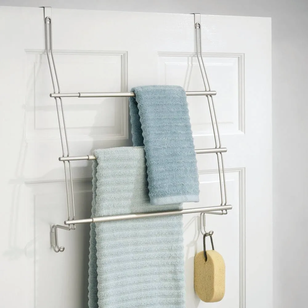 iDesign Neo 3 Rail Expandable Over Door Towel Rack