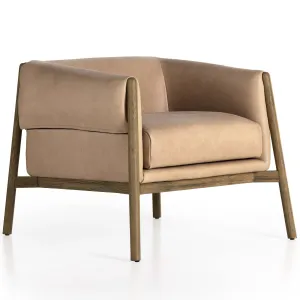 Idris Leather Chair, Palermo Nude