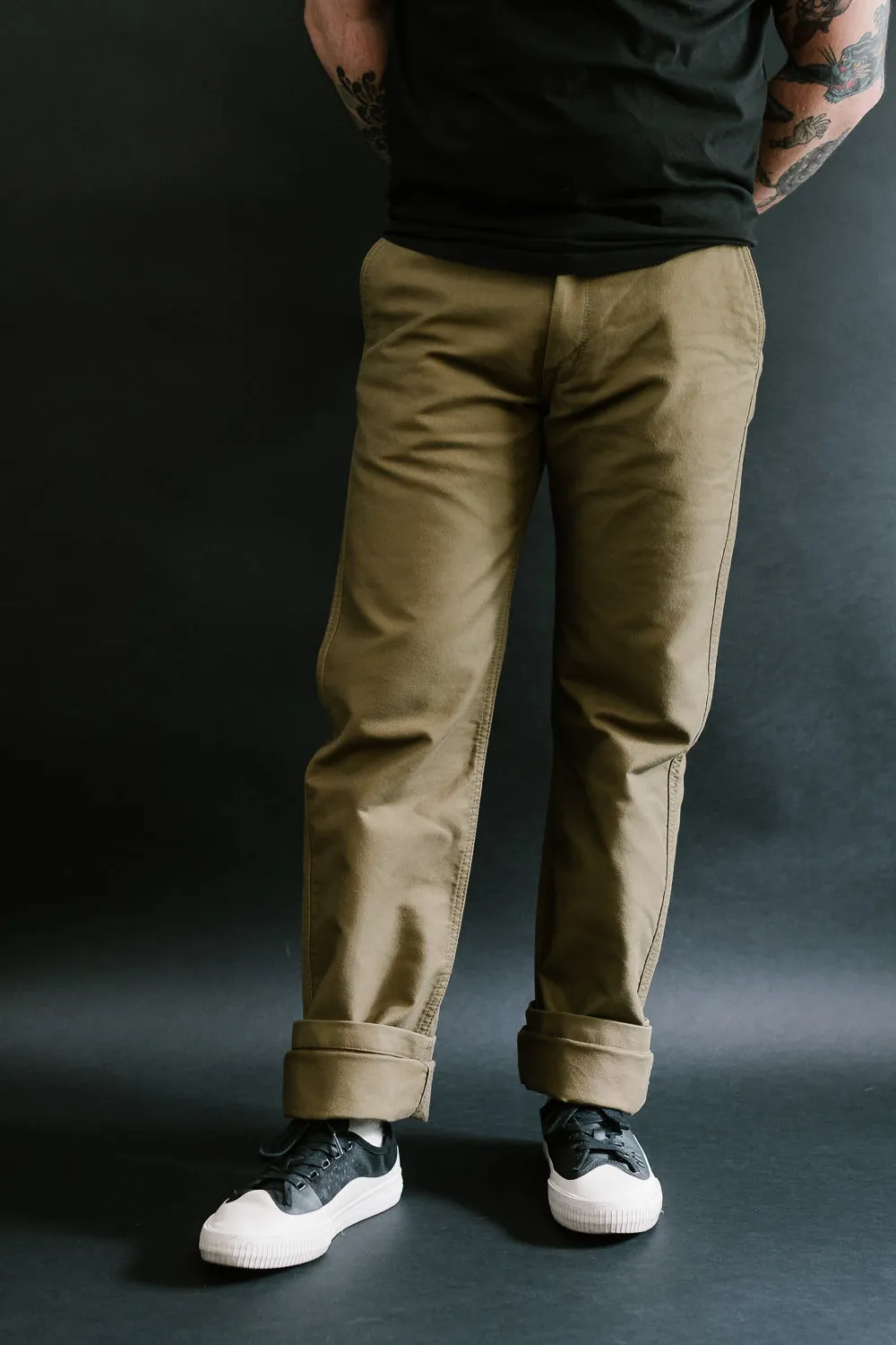 IH-720-KHA - 11oz Cotton Whipcord Work Pants - Khaki