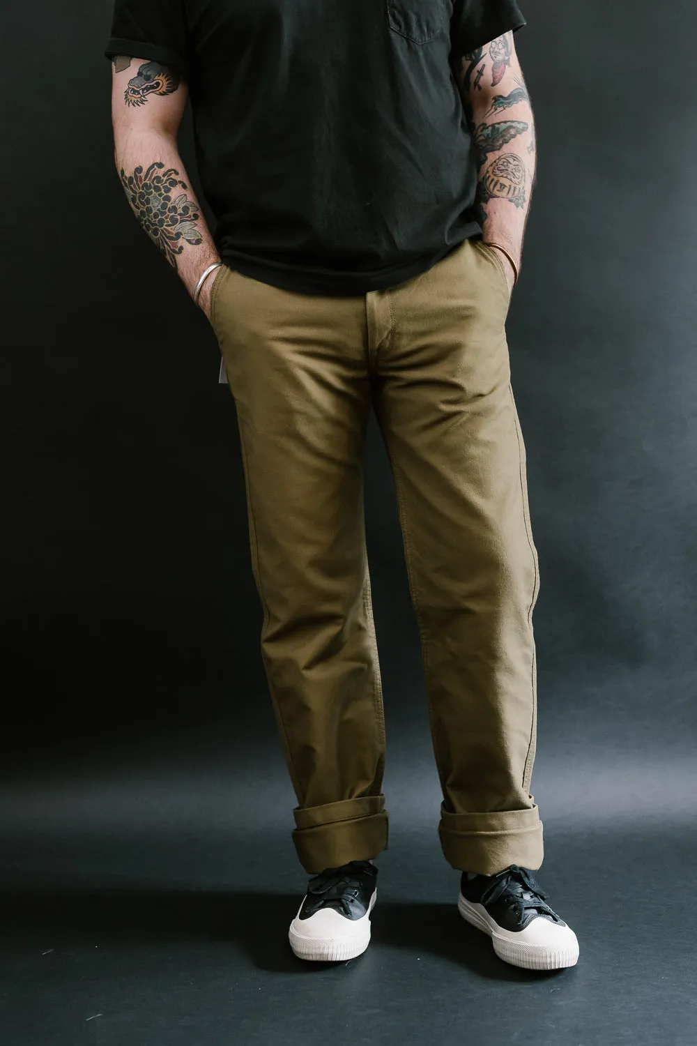 IH-720-KHA - 11oz Cotton Whipcord Work Pants - Khaki